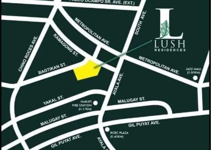 Near Greenbelt - View Entire In Makati Lush Residences Aparthotel Manila